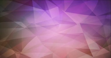 4K koyu pembe, yeşil çokgen soyut animasyon.