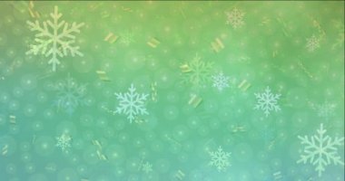 4K açık pembe, yeşil animasyon video kutlama tarzı.