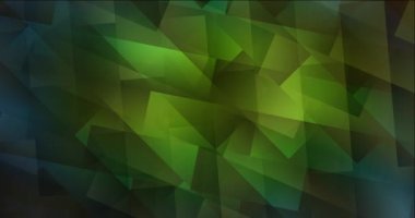 4K döngü koyu yeşil, eşkenar dörtgen ile soyut sarı animasyon.