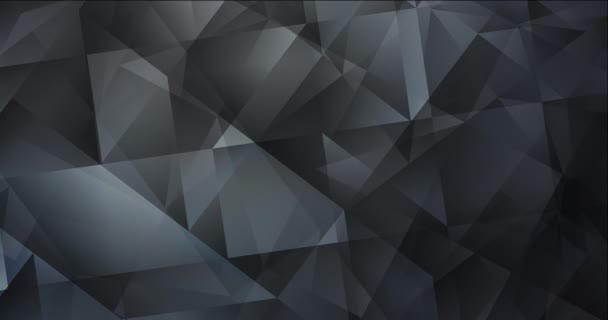 Échantillon vidéo polygonal gris clair en boucle 4K. — Video
