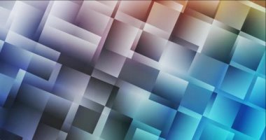 4K açık mavi, eşkenar dörtgenli sarı video görüntüsü.