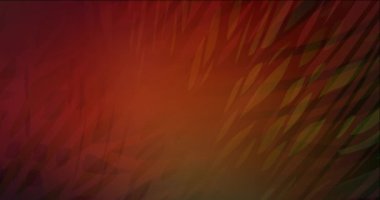 4K döngü koyu yeşil, kırmızı animasyon çizgileri, kıvrımlar.