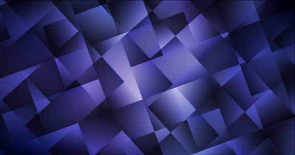 4K looping donker paars abstracte animatie met rhombus. — Stockvideo