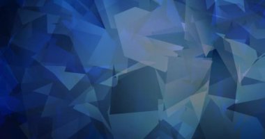 4K koyu mavi çokgen akış videosu döngüsü.