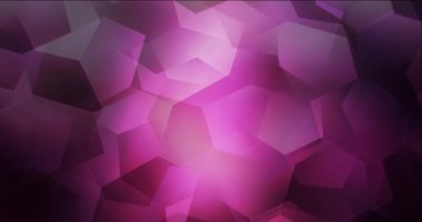 4K altıgen şekilli koyu pembe video döngüsü.