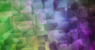 4K döngü açık pembe, kare biçiminde yeşil animasyon.