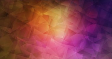 4K döngü koyu pembe, sarı video çokgen şekilli.