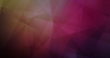 4K koyu pembe, sarı çokgen video örneği.