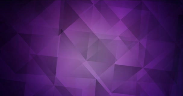 4Kループ暗い紫色のビデオ多角形の形. — ストック動画