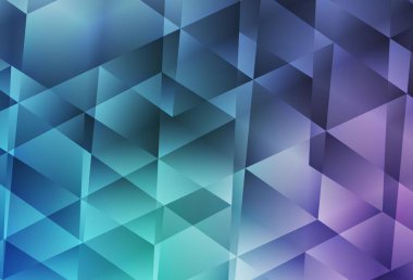 Açık Pembe, Mavi vektör çokgen çizimi. Çokgen biçiminde, gradyan ile renkli çizimler. Arkaplanlarınız için desenli desen.