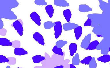 Açık pembe, mavi vektör doğal desenli, çiçekli, bulanık şekilli, çiçekli, yaratıcı illüstrasyon. Çocuk kitapları için renkli desen.