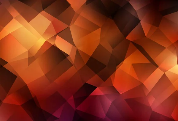 Dunkelroter Vektor Dreieck Mosaik Hintergrund Elegante Helle Polygonale Illustration Mit — Stockvektor