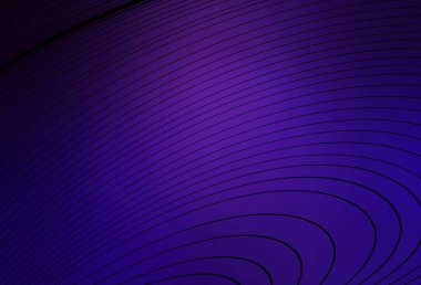 Eğri çizgileri olan koyu mor vektör düzeni. Çağdaş gradyan soyut çizgileri olan çizimler. Cep telefonu ekranları için arkaplan.
