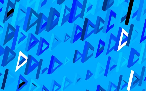 Темно Синий Векторный Фон Треугольниками Декоративный Дизайн Абстрактном Стиле Треугольниками — стоковый вектор