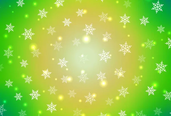 Светло Зеленый Желтый Вектор Искушают Плотоядном Стиле Красочный Дизайн Рождественском — стоковый вектор