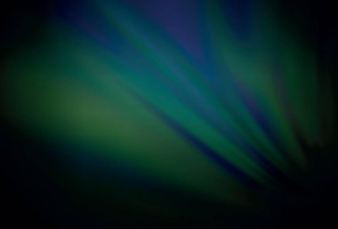 Koyu yeşil vektör parlak deseni bulanıklaştırdı. Gradyan ile modern soyut çizim. İş tasarımınız için yeni biçim.