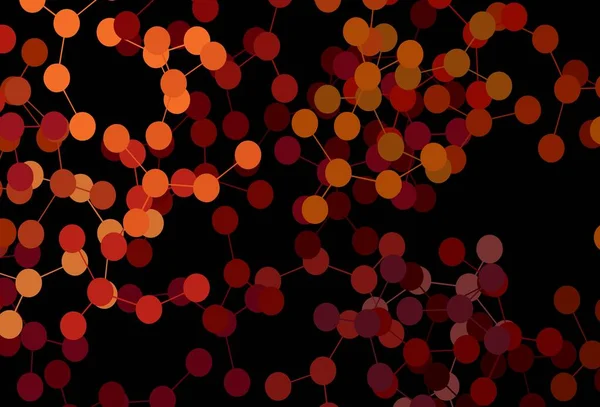 Koyu kırmızı, yapay zeka yapısına sahip sarı vektör şablonu. Yapay zeka bağlantılarıyla basit bir şekilde renkli tasarım. Siber yeniliklerin tasviri için tasarım.