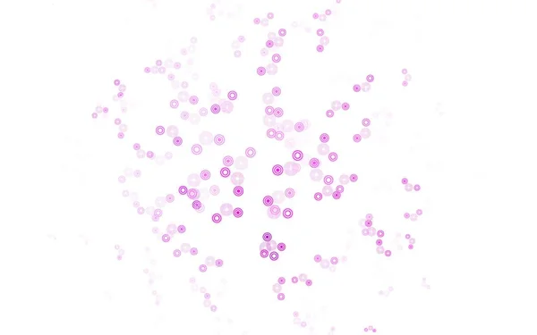 Lichtpaarse Roze Vectorachtergrond Met Belletjes Wazig Decoratief Ontwerp Abstracte Stijl — Stockvector