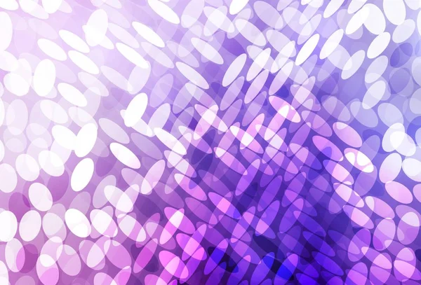 薄い紫 泡とピンクのベクトルの背景 カラフルな抽象的なサークルを輝くのセットでイラスト 壁紙のテクスチャのパターン — ストックベクタ