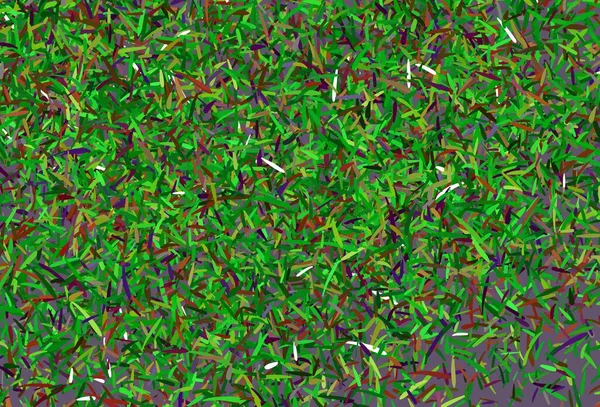 Hellgrüner Roter Vektorhintergrund Mit Streifen Linien Auf Verschwommenem Abstrakten Hintergrund — Stockvektor