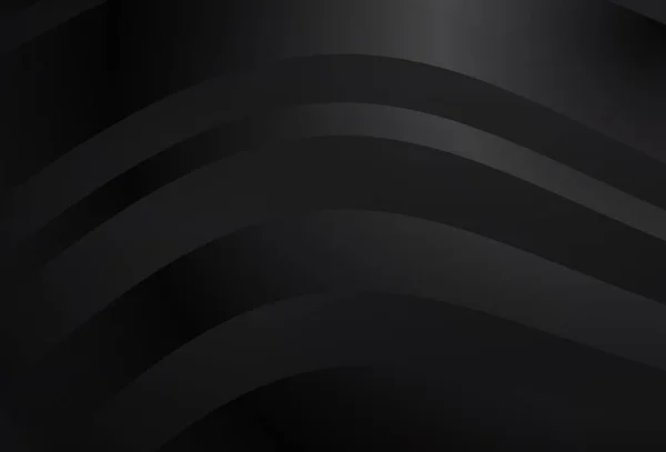 Темно Сірий Векторний Макет Закрученими Лініями Кольорові Градієнтні Ілюстрації Простому — стоковий вектор