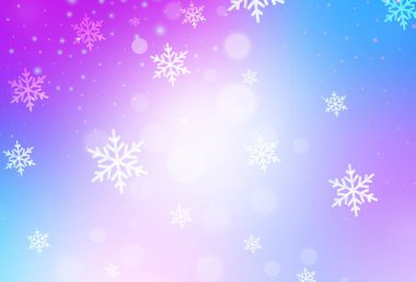 Açık pembe, doğum günü tarzında mavi vektör dokusu. Noel tarzında renkli bir tasarım ve eğilim. Reklamlar, posterler, kitap afişleri için desen.