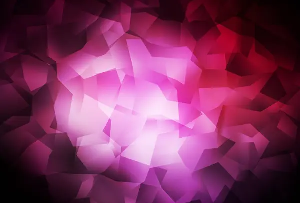 Tmavě Růžové Vektorové Gradientní Trojúhelníky Textury Zářící Barevné Ilustrace Trojúhelníky — Stockový vektor