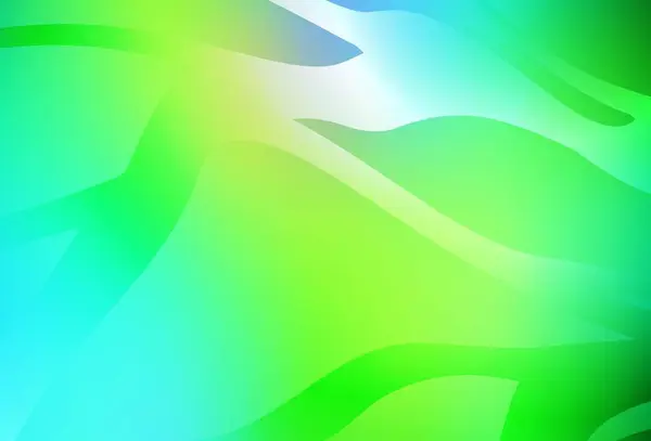 Lichtblauw Groen Vector Abstract Helder Sjabloon Nieuwe Gekleurde Illustratie Wazige — Stockvector