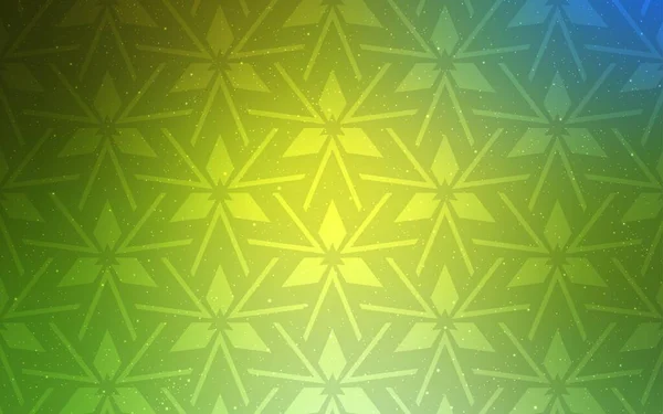 Ανοιχτό Πράσινο Κίτρινο Διανυσματικό Μοτίβο Πολυγωνικό Στυλ Όμορφη Απεικόνιση Τρίγωνα — Διανυσματικό Αρχείο