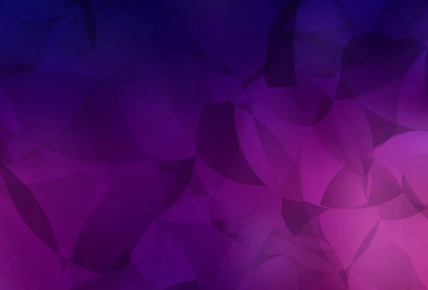 Dark Purple Vektor Low Poly Hintergrund Ein Muster Mit Polygonalen — Stockvektor