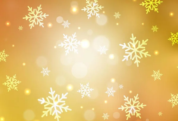 Light Orange Διανυσματική Διάταξη Στυλ Πρωτοχρονιάς Πολύχρωμη Απεικόνιση Χριστουγεννιάτικα Σύμβολα — Διανυσματικό Αρχείο