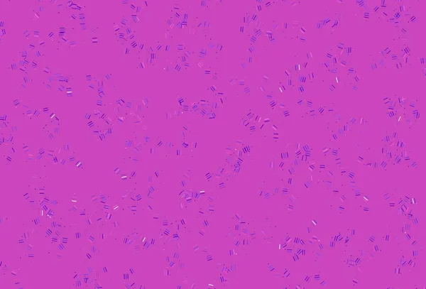 ライトパープル ピンクのベクトルパターンとシャープなライン ドット 抽象的なテンプレート上の行とカラフルな輝くイラスト 小冊子 チラシのパターン — ストックベクタ