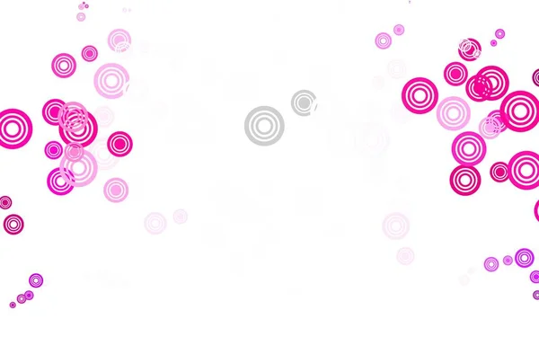 Světle Růžové Vektorové Pozadí Skvrnami Ilustrace Množinou Zářících Barevných Abstraktních — Stockový vektor