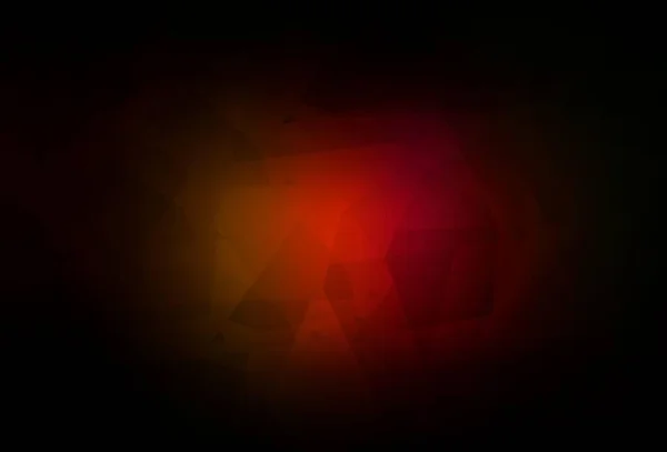 Tmavě Červená Žluté Vektorové Pozadí Abstraktními Mnohoúhelníky Dekorativní Design Abstraktním — Stockový vektor