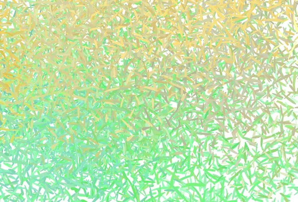 Hellgrüner Gelber Vektorhintergrund Mit Streifen Moderne Geometrische Abstrakte Illustration Mit — Stockvektor