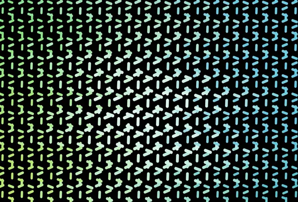 濃い青 緑のベクトルのテクスチャと色の線 カラフルな棒で抽象的なイラストを光る あなたのビジネス広告のためのスマートデザイン — ストックベクタ