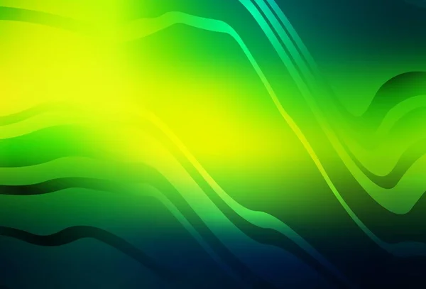 Vert Foncé Motif Vectoriel Jaune Avec Des Lignes Une Élégante — Image vectorielle