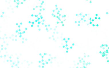 Yapay zeka verileriyle birlikte açık yeşil vektör arkaplanı. Soyut şablondaki yapay zeka şekilleriyle parlayan illüstrasyon. Bilim için desen, geleceksel tasarımlar..