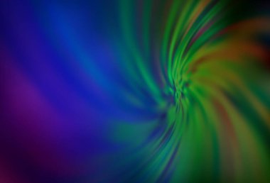 Koyu mavi, yeşil vektör soyut bulanık düzen. Gradyan tasarımlı, soyut, ışıltılı çizimler. Bir cep telefonu için arka plan.