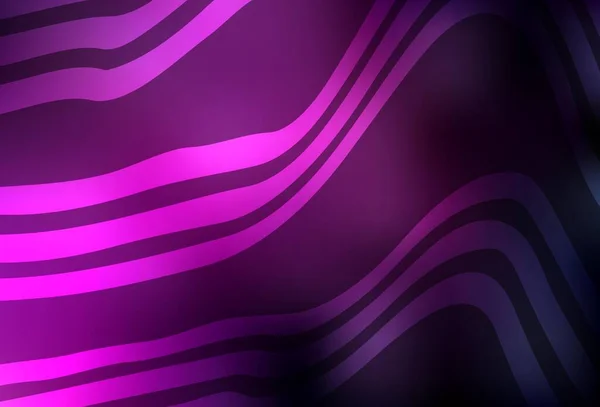 Fond Vectoriel Rose Foncé Avec Des Lignes Courbées Illustration Colorée — Image vectorielle