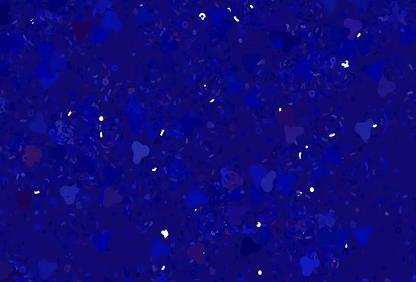Modelo Vetor Blue Claro Com Formas Caóticas Formas Caóticas Coloridas —  Vetores de Stock