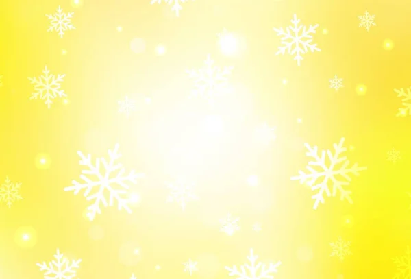 Hellgelbe Vektortextur Geburtstagsstil Abstrakte Gradienten Illustration Mit Farbenfrohen Weihnachtssachen Bestes — Stockvektor