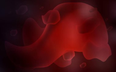 Bükülmüş çizgileri olan koyu kırmızı vektör şablonu. Belirsiz, soyut ve gradyan bir çizim. Markan için yeni kompozisyon.