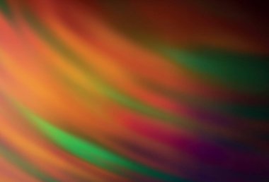 Koyu yeşil, sarı vektör parlak şablonu bulanıklaştırdı. Gradyan tasarımlı, soyut, ışıltılı çizimler. Tasarımının yeni yolu.