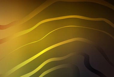 Koyu yeşil, çizgileri olan sarı vektör arkaplan. Alnında çizgiler olan soyut bir çizim. Web siteniz için soyut tasarım.