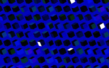 Çizgileri, dikdörtgenleri olan koyu renkli vektör düzeni. Dikdörtgenleri ve kareleri olan güzel bir çizim. Reklamınız, posteriniz, afişiniz için en iyi tasarım.