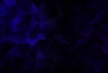 Koyu mavi vektör soyut çokgen desen. Çokgen biçiminde, gradyan ile renkli çizimler. İşiniz için en iyi üçgen tasarım.