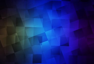 Lacivert, eşkenar dörtgenli yeşil vektör arkaplan. Dikdörtgen şekilli soyut çizimler. Reklamlar için desen.