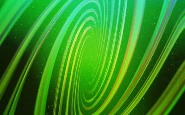 Світло Зелене Векторне Компонування Космічними Зорями Сучасна Абстрактна Ілюстрація Зірками — стоковий вектор