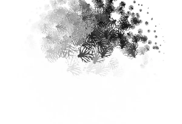 Светло Серый Вектор Обратного Хода Ветвями Блеск Абстрактной Иллюстрации Листьями — стоковый вектор
